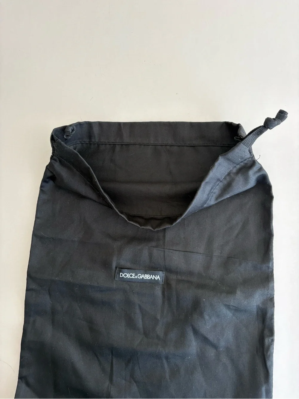 Dolce & Gabbana Black Drawstring Pouch dust bag